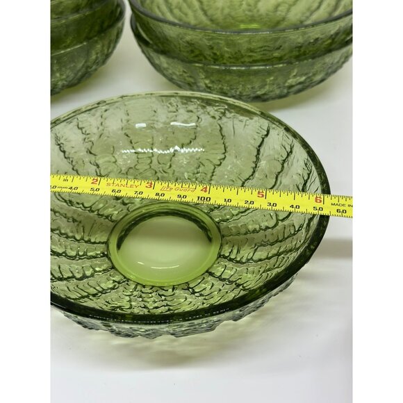 VTG Anchor Hocking Soreno Glass Bowl 6"x1.75" Set-of-6 Crinkle Cereal Bowl - Picture 8 of 9